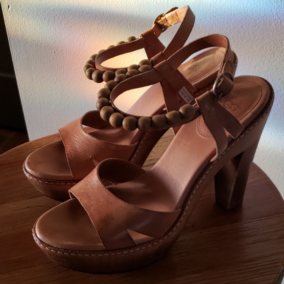 Leather Ugg platform sandals - Picture 5 of 5